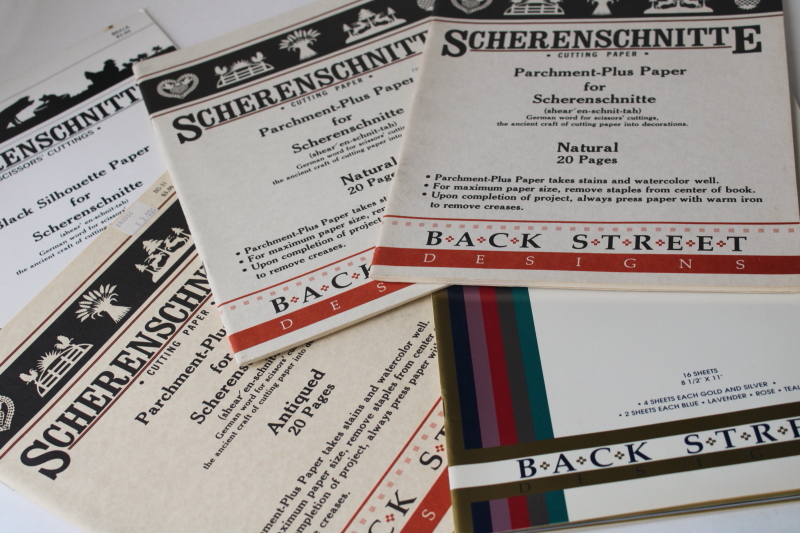 photo of Christmas Scherenschnitte silhouette garland designs paper cutting books & papers lot parchment & foil  #4