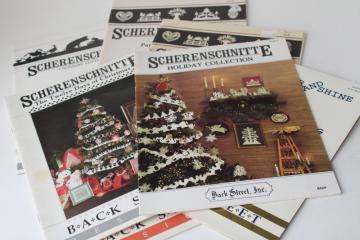 catalog photo of Christmas Scherenschnitte silhouette garland designs paper cutting books & papers lot parchment & foil 