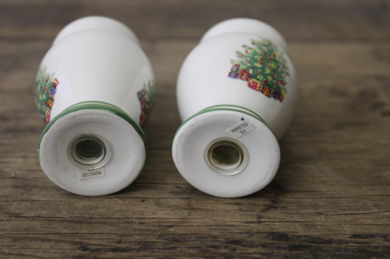 photo of Christmas Traditions Christopher Radko Holiday Celebrations tree pattern S&P shakers #3