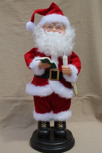 photo of Christmas animated figures, large moving dolls, angel & Santa for holiday decorations #2