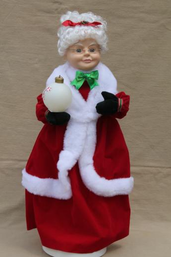 photo of Christmas animated figures, large moving dolls, angel & Santa for holiday decorations #4