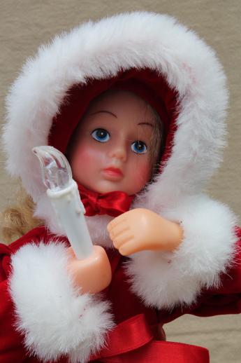 photo of Christmas animated figures, large moving dolls, angel & Santa for holiday decorations #12