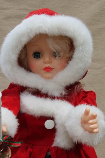 Christmas animated figures large moving dolls angel Santa for holiday decorations