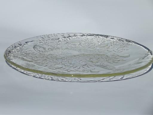 photo of Christmas cake or serving plate, glass Partridge in a Pear Tree platter #2