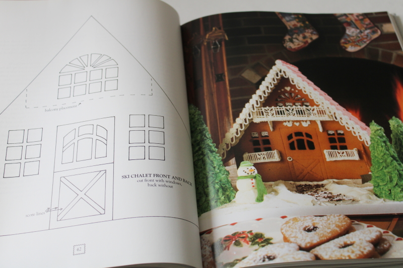 photo of Christmas cookbook Gingerbread houses barns & buildings to make, patterns, tips and recipes  #6