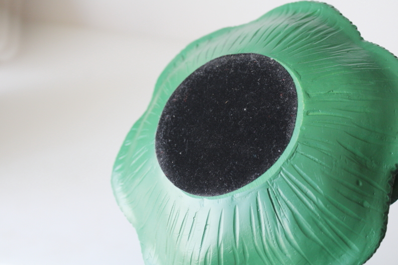 photo of Christmas tree deviled egg server tiered stand, green resin plastic modern vintage style  #3