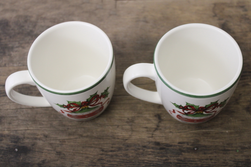 photo of Christopher Radko Christmas Traditions ceramic mugs Holiday Celebrations ornaments pattern #2