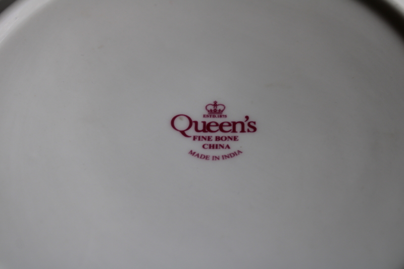 photo of Churchill Queen's bone china large bowl Toille print black & white vintage toile  #5