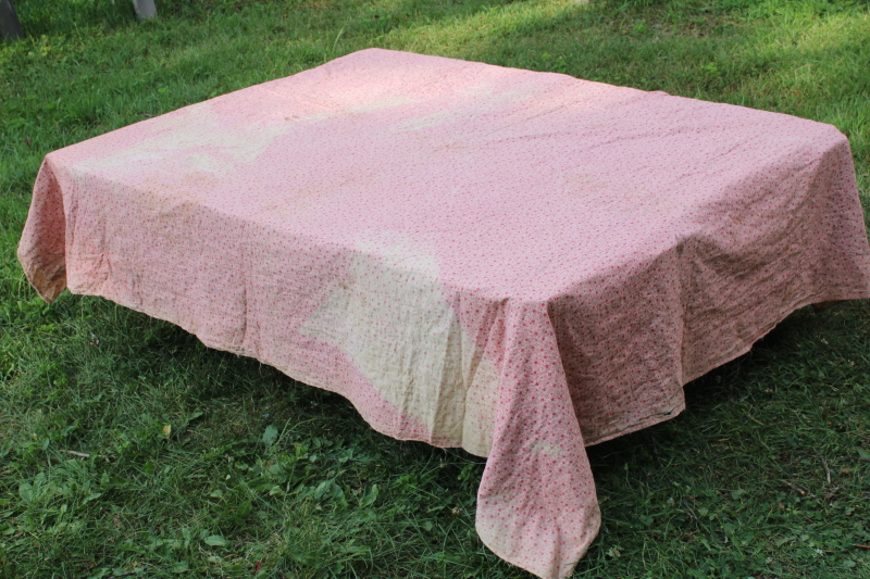 photo of Civil War 1800s vintage pinwheel pattern quilt, very old antique cotton fabrics hand pieced patchwork quilt  #7