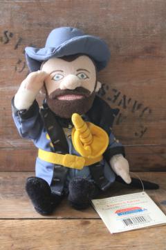 catalog photo of Civil War uniform Ulysses S Grant US president Creation Station beanie sized doll historical figure