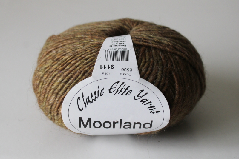 photo of Classic Elite Yarns Moorland mossy brown heather wool alpaca acrylic blend  #1