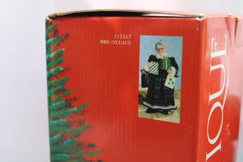 photo of Clothtique Possible Dreams Mrs Santa Irish Mrs O'Claus figurine in box, 2000s vintage #3
