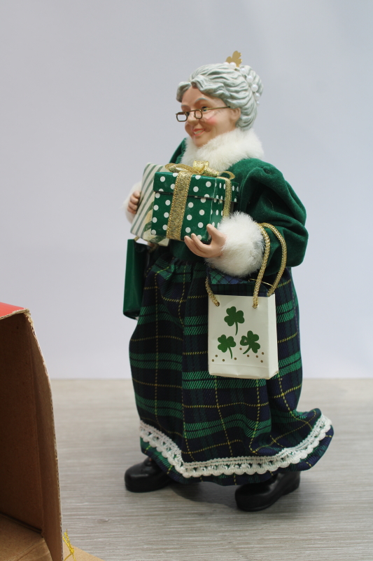 photo of Clothtique Possible Dreams Mrs Santa Irish Mrs O'Claus figurine in box, 2000s vintage #5