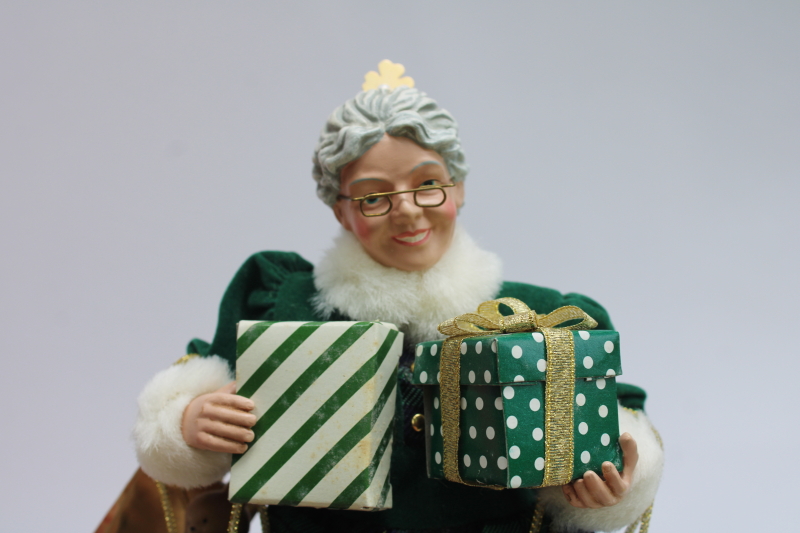 photo of Clothtique Possible Dreams Mrs Santa Irish Mrs O'Claus figurine in box, 2000s vintage #6
