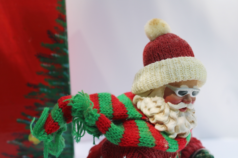 photo of Clothtique Possible Dreams Santa's Shalom skier Santa figurine in box, vintage 2001  #2