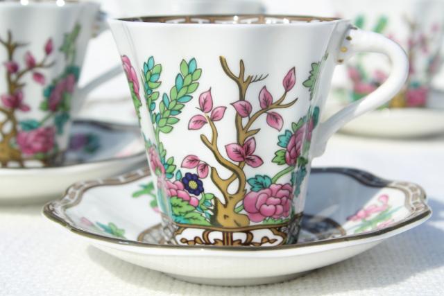 photo of Coalport Indian Tree newer vintage demitasse coffee or chocolate cups #2