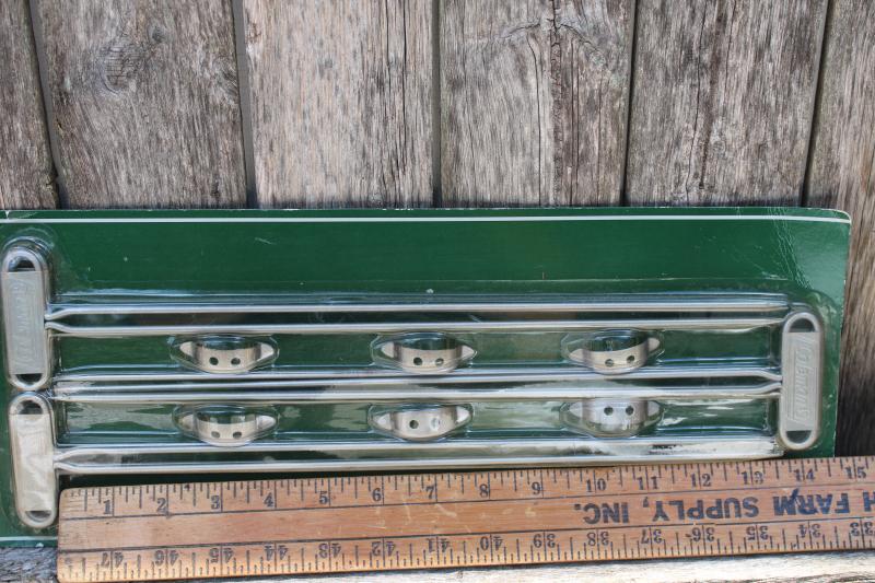 photo of Coleman camp stove grill accessories, mint in package double rod skewers w/ push plates #6