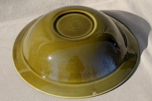 photo of Connemara Celtic vintage Irish Erin green pottery serving bowl Ireland #4