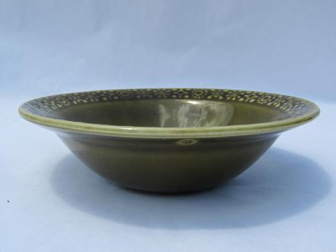 photo of Connemara Celtic vintage Irish Erin green pottery soup bowls Ireland #3