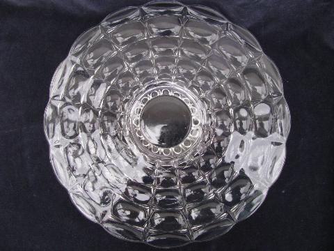 photo of Constellation pattern glass cake or torte plate, pedestal foot #1