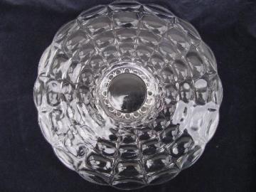 catalog photo of Constellation pattern glass cake or torte plate, pedestal foot