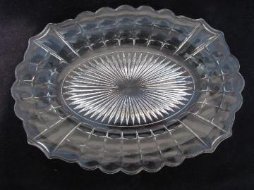 catalog photo of Constellation vintage Indiana pressed glass oval platter