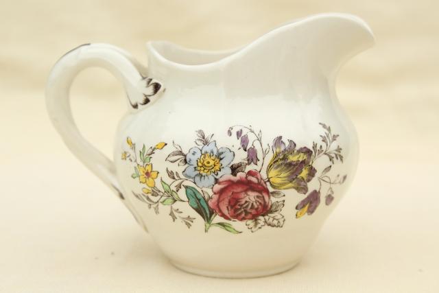 photo of Copeland Spode Gainsborough vintage china tea set, teapot, cream & sugar #10