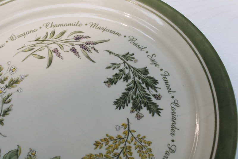 Corelle Thymeless Herbs pattern dinner plates set of 4, vintage country ...