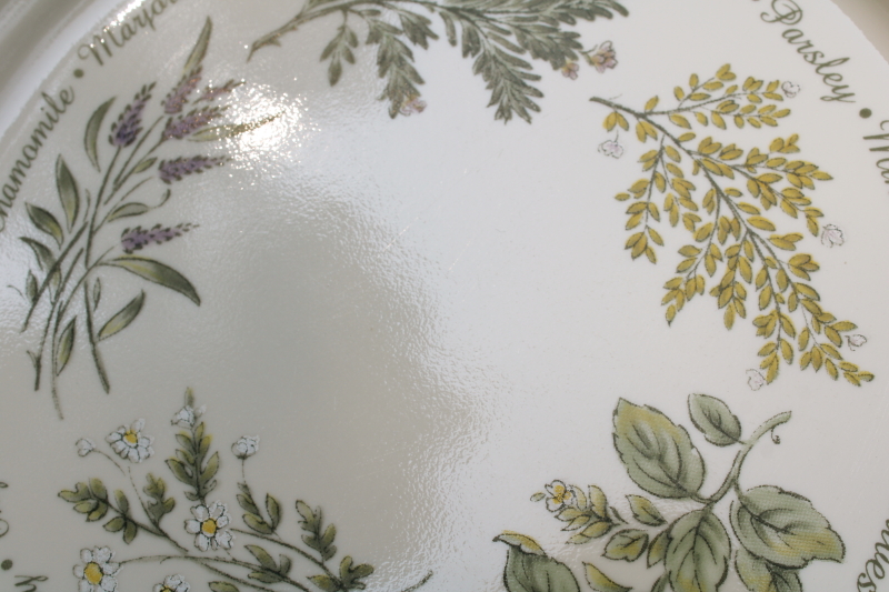 Corelle Thymeless Herbs pattern dinner plates set of 4, vintage country ...