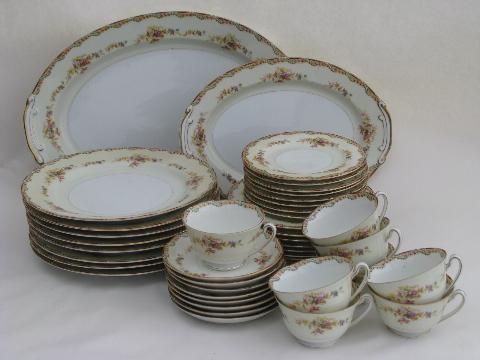 photo of Corinthia vintage Made in Japan dinner service for 8, National china #1