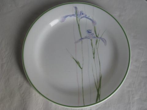 photo of Corning glass Corelle Shadow Iris pattern, dishes for 4 w/ counter saver hot plate #4