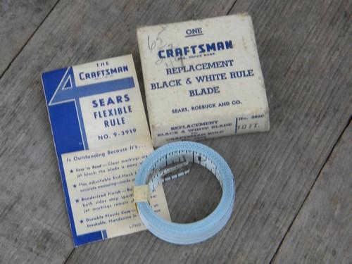 photo of Craftsman tape measure replacement part 3920, vintage rule blade #1