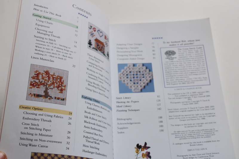 photo of Cross Stitcher's Bible, encyclopedia of embroidery stitches, charted designs  #2
