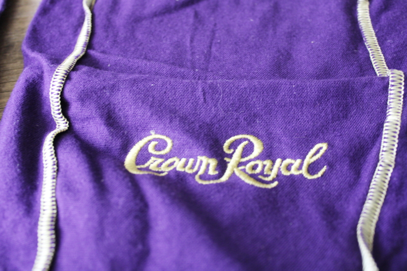 photo of Crown Royal bag lot of six CrownRoyal bags 1 liter size about 9 inches long #2