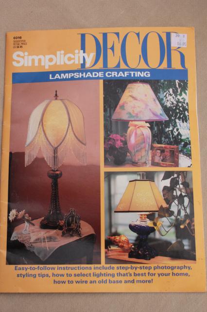 photo of DIY lampshades, Simplicity home decor booklet Crafting Lampshades step by step #1