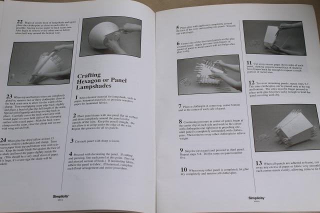 photo of DIY lampshades, Simplicity home decor booklet Crafting Lampshades step by step #5