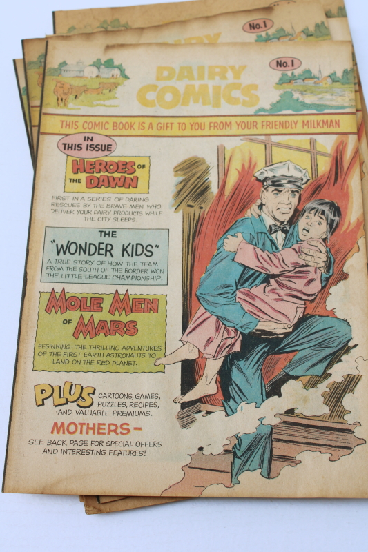 photo of Dairy Comics lot milk promotional comic books late 60s or 70s vintage #2