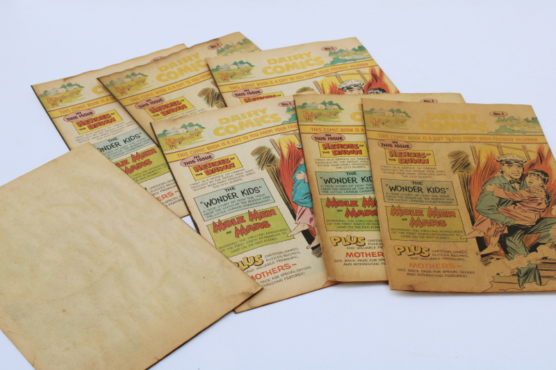 photo of Dairy Comics lot milk promotional comic books late 60s or 70s vintage #4