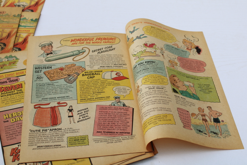 photo of Dairy Comics lot milk promotional comic books late 60s or 70s vintage #8