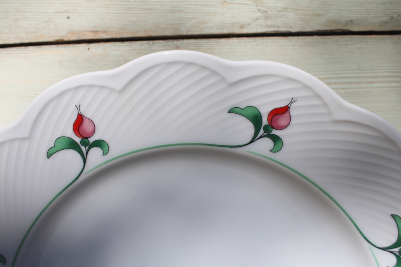 photo of Dansk Rosebud pattern vintage china dinner plate made Japan vintage replacement #2