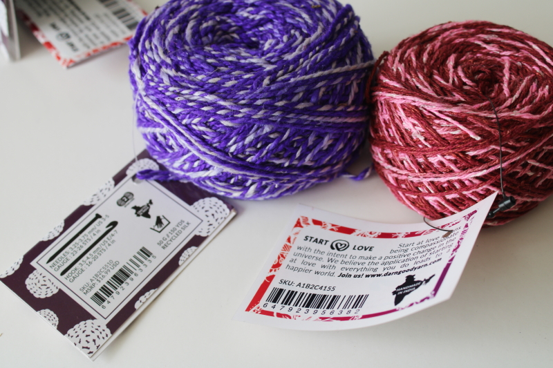 photo of Darn Good Yarns recycled silk yarn lot four 50 gram balls different colors textures  #5