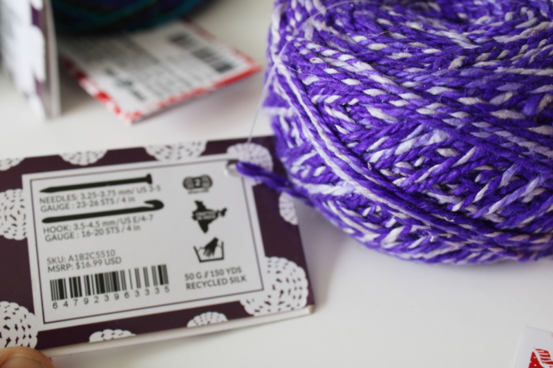 photo of Darn Good Yarns recycled silk yarn lot four 50 gram balls different colors textures  #6