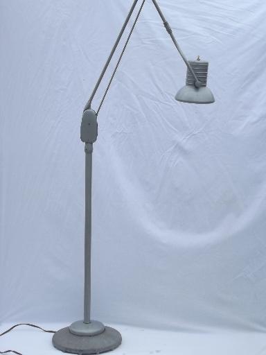 photo of Dazor floating fixture work light, vintage industrial floor lamp  #1