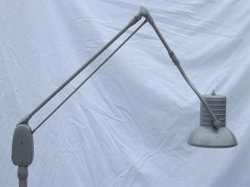 photo of Dazor floating fixture work light, vintage industrial floor lamp  #5