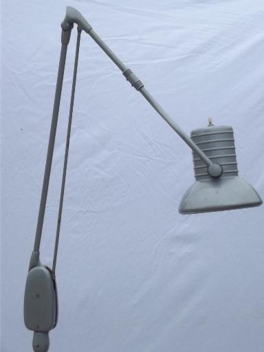 photo of Dazor floating fixture work light, vintage industrial floor lamp  #6