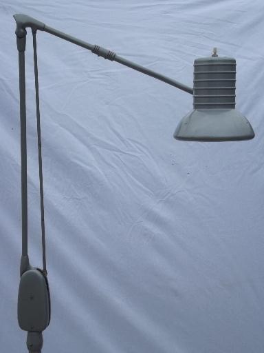 photo of Dazor floating fixture work light, vintage industrial floor lamp  #7