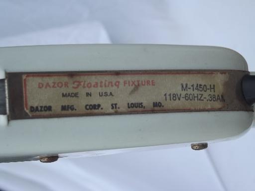 photo of Dazor magnifier work light M-1450-H, vintage industrial  Dazor floating fixture #9