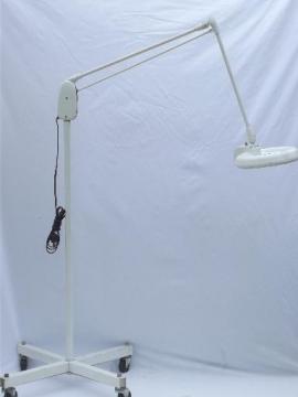 catalog photo of Dazor magnifier work light M-1450-H, vintage industrial  Dazor floating fixture