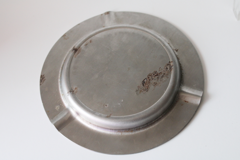 photo of DeLaval dairy equipment advertising Canada Centennial 1867 1967 vintage stainless steel ashtray  #4