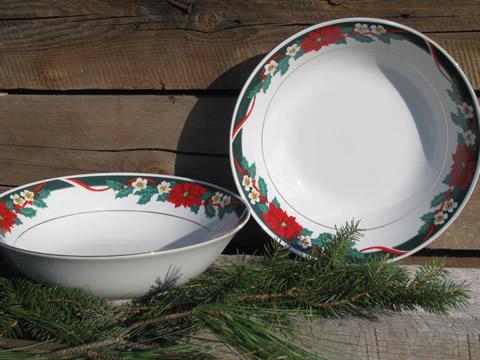 photo of Deck the Halls Christmas holiday dishes for 4, Tienshan china #6